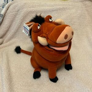 The Disney Store Pumbaa Stuffed Animal